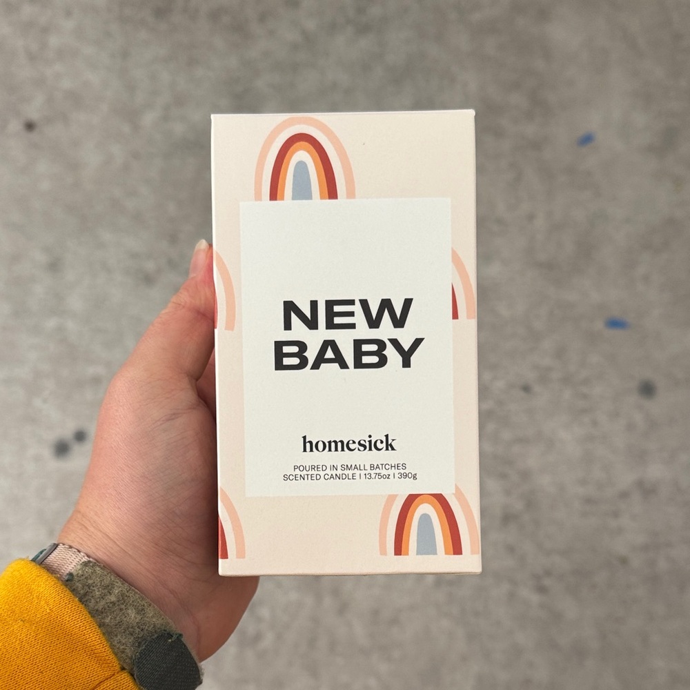 Homesick New Baby Scented Candle - Cream